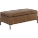 Kael Tobacco Tan Storage Bench